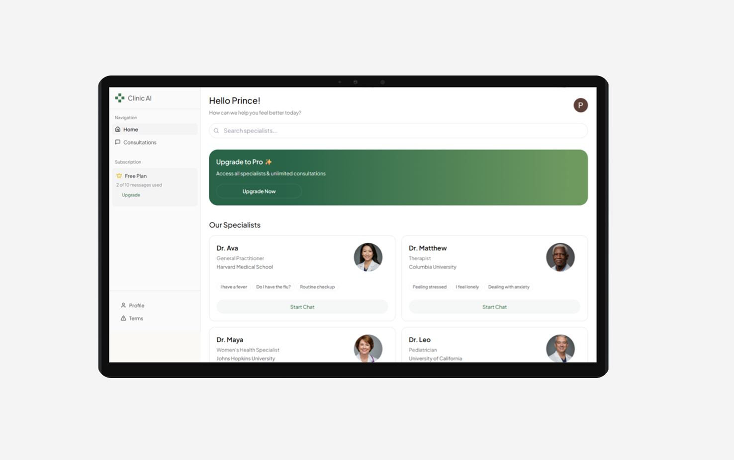 Clinic AI screenshot 1